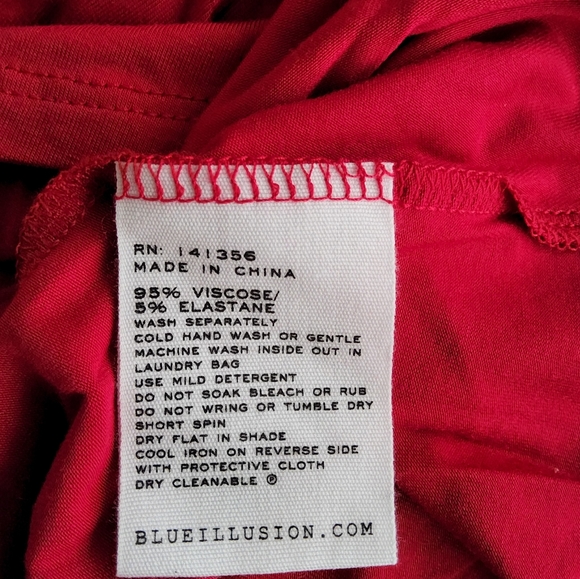 NWT!! Blue Illusion Designer Rouge Viscose Blend Women's Cap Sleeve Maxi Dress!! - Picture 10 of 11